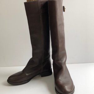 Chloe Brown Slide-on Knee High Boots size 39